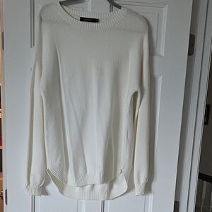 Classic Cream Crew Neck Sweater